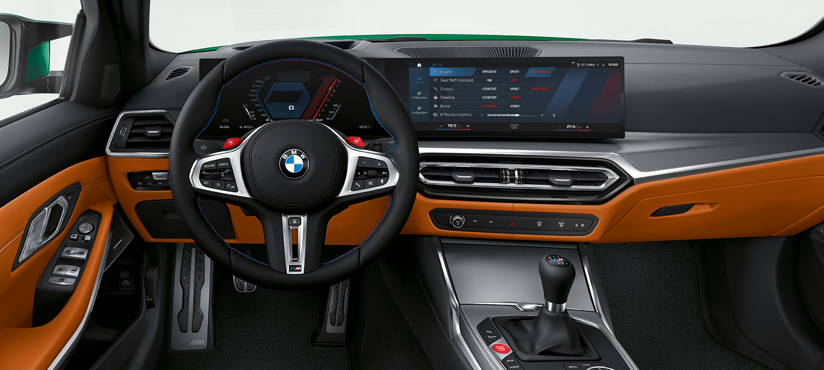 BMW M3 CS G80 Interior, puesto de conducción